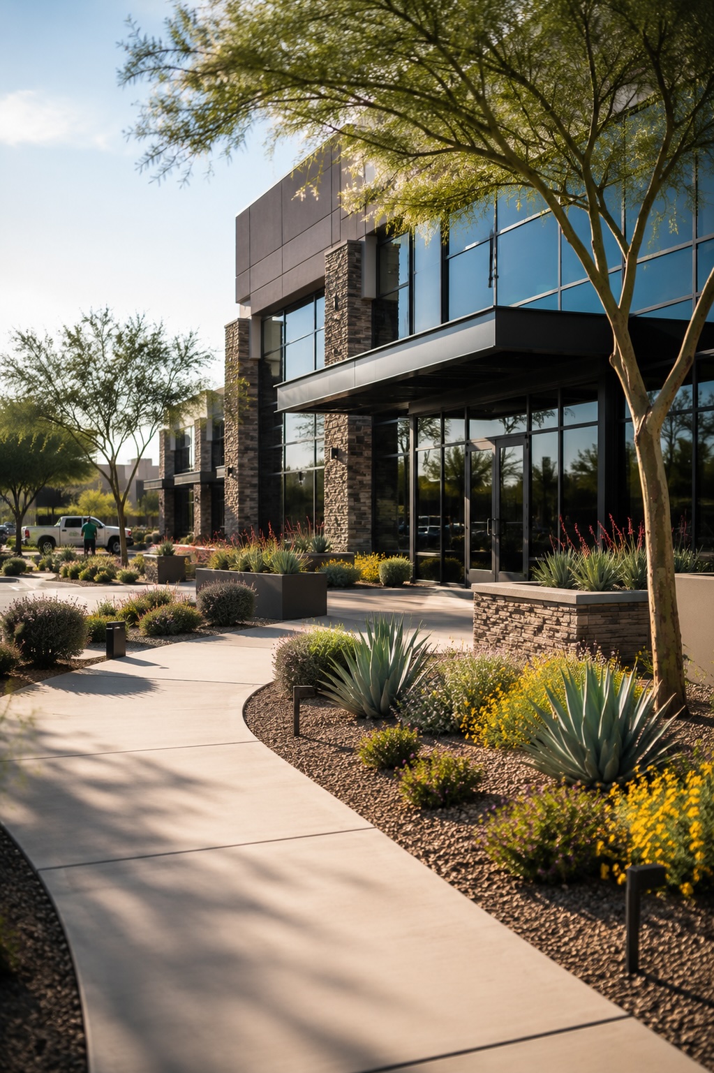 Commercial property landscaping in Phoenix