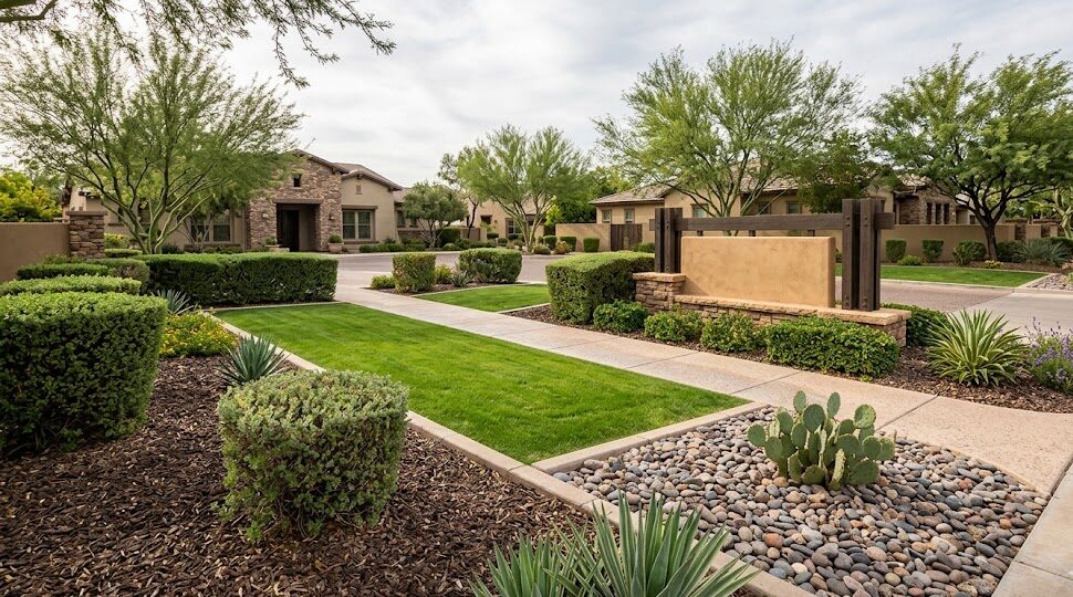 Clean and well maintained landscape property